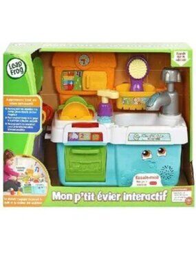 Leapfrog Scrub 'n Play Smart Sink  (French Version) For 18 Months New in Box